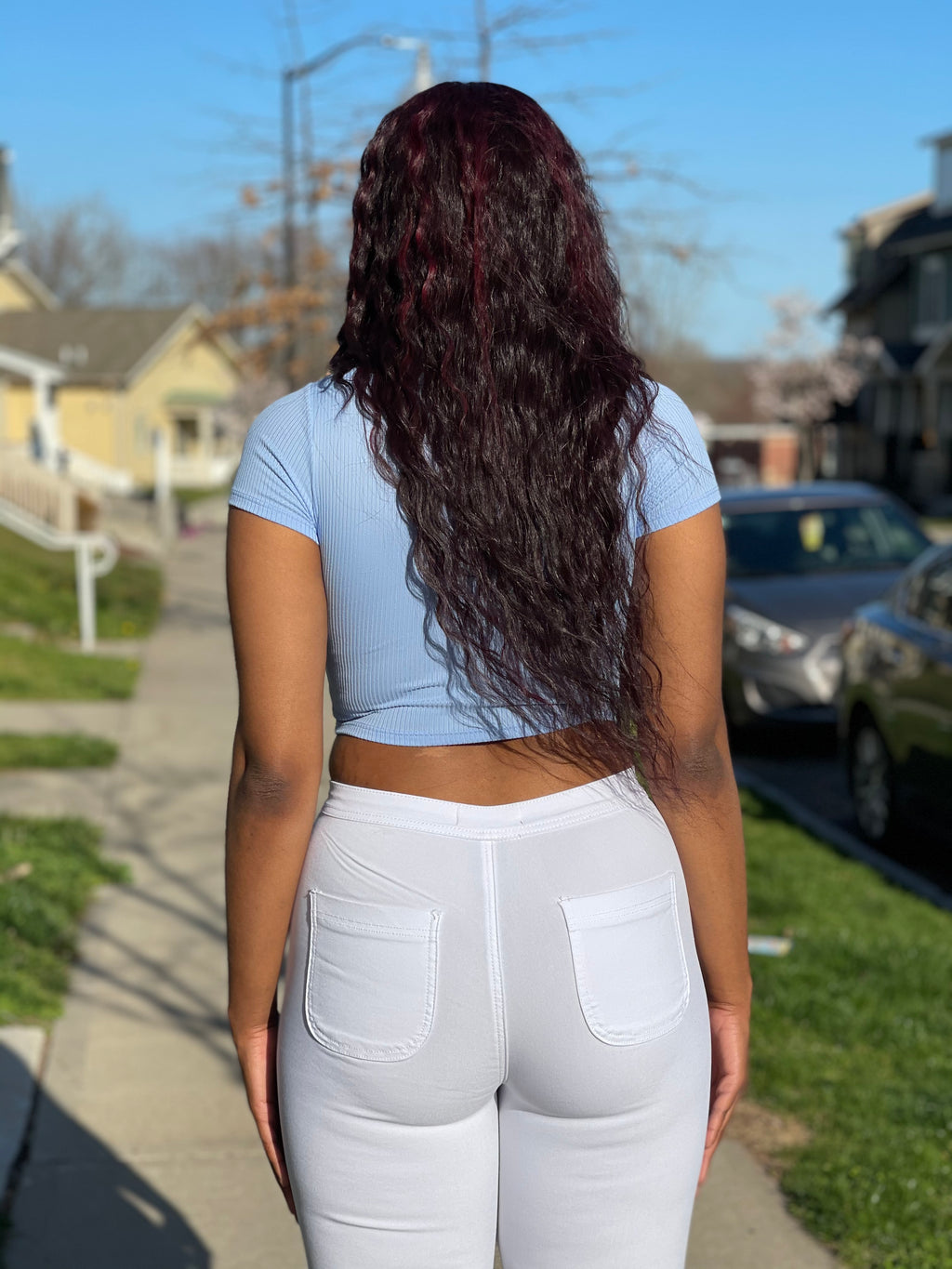 The Laciwoodz Collection Rib Corset Detailed Crop Top